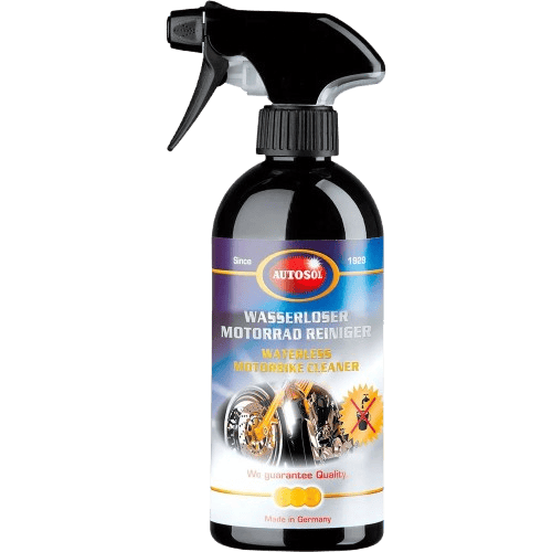 AUTOSOL® waterless motorbike cleaner spray for bikes and wheels.